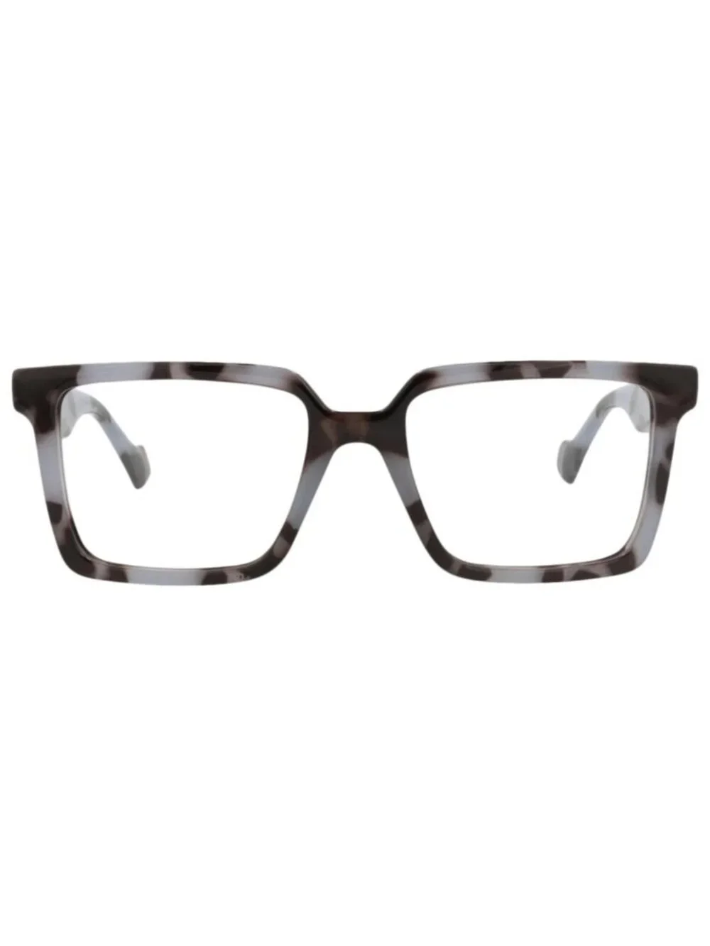 New Gucci Women's Eyeglasses Square Rectangle Injection Frame Mens Grey Grey